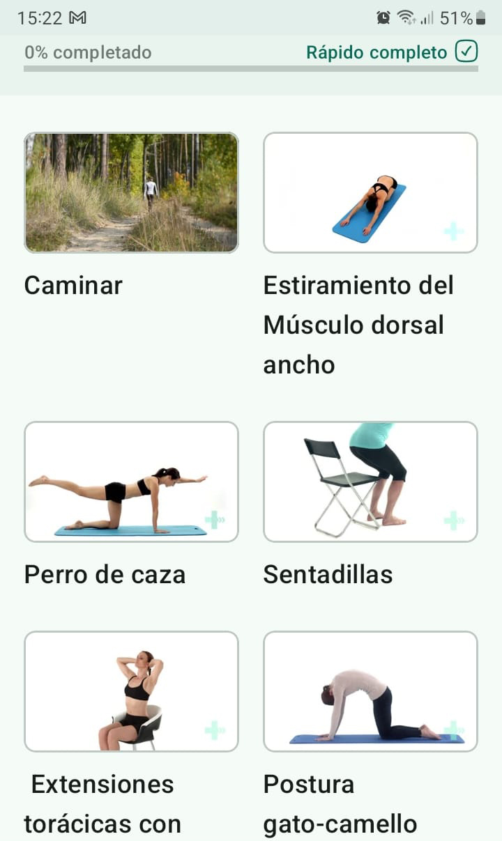 Programa de ejercicios en línea Fibromialgia